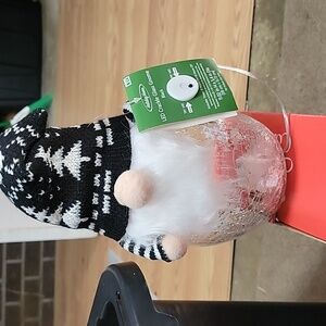 LED Crackle Glass Gnome